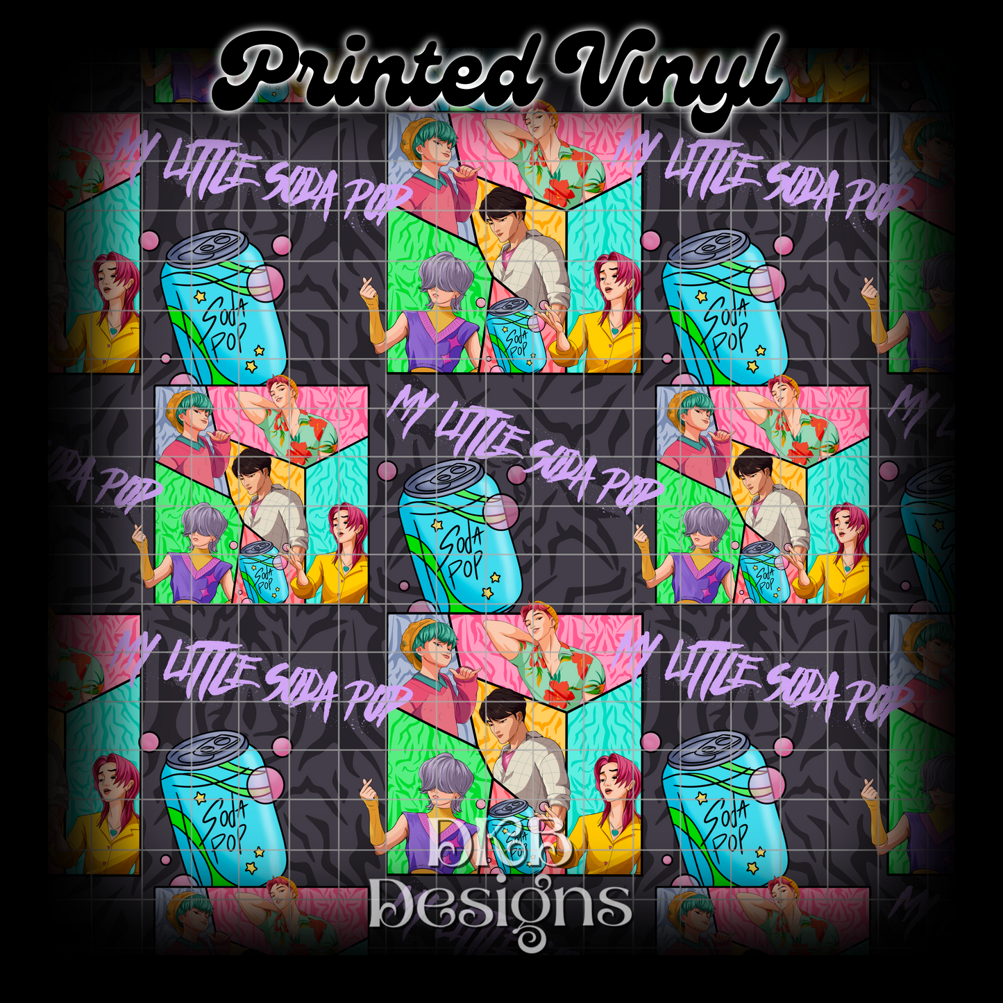 Soda pop Printed Vinyl