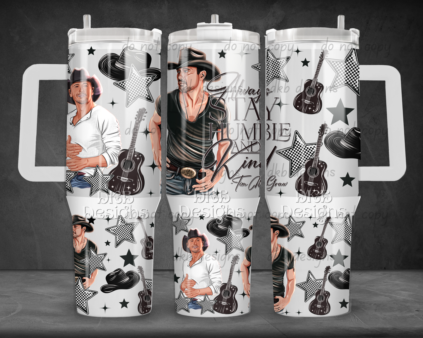 Humble & kind 40oz Tumbler UV DTF