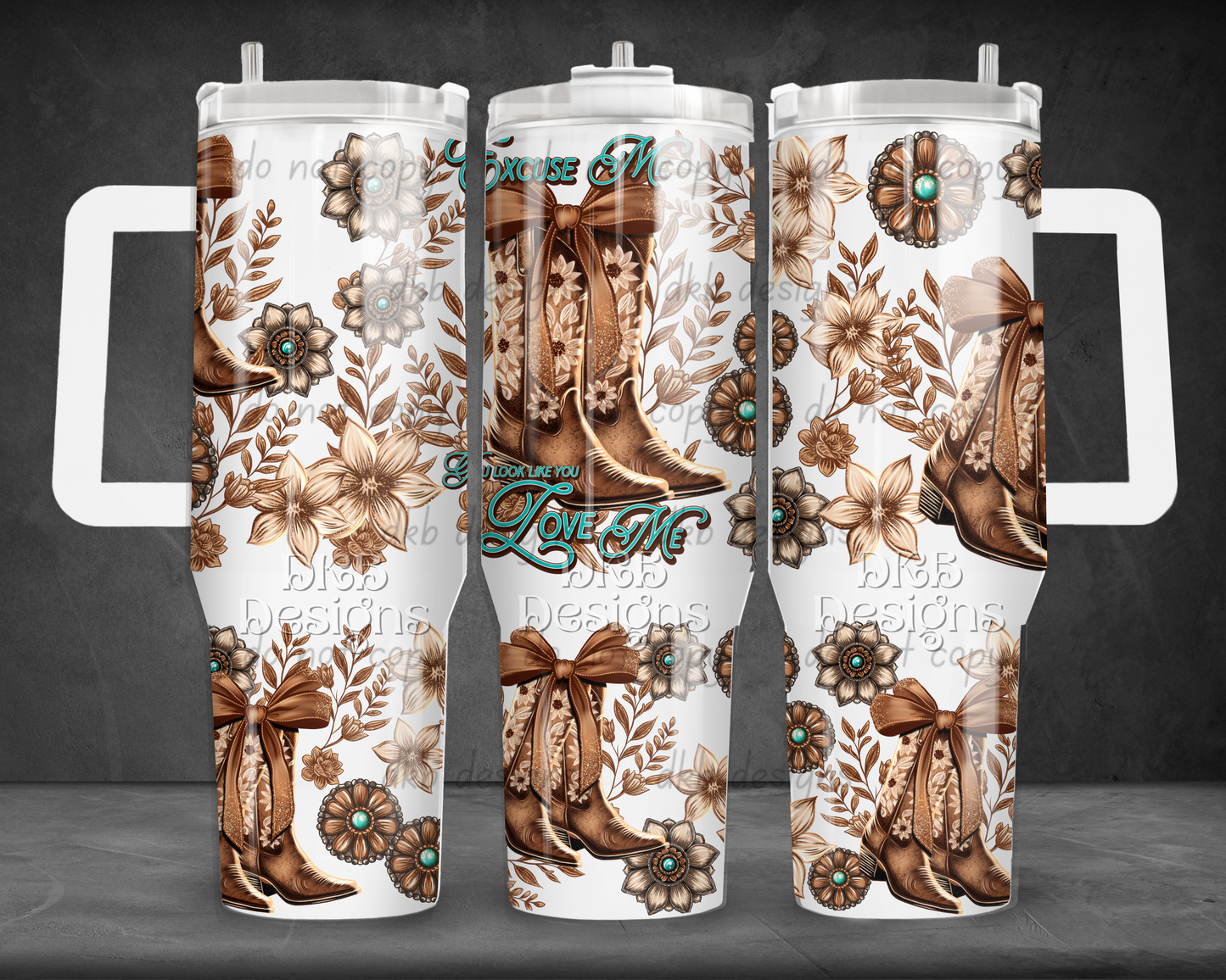 Excuse me 40oz Tumbler UV DTF