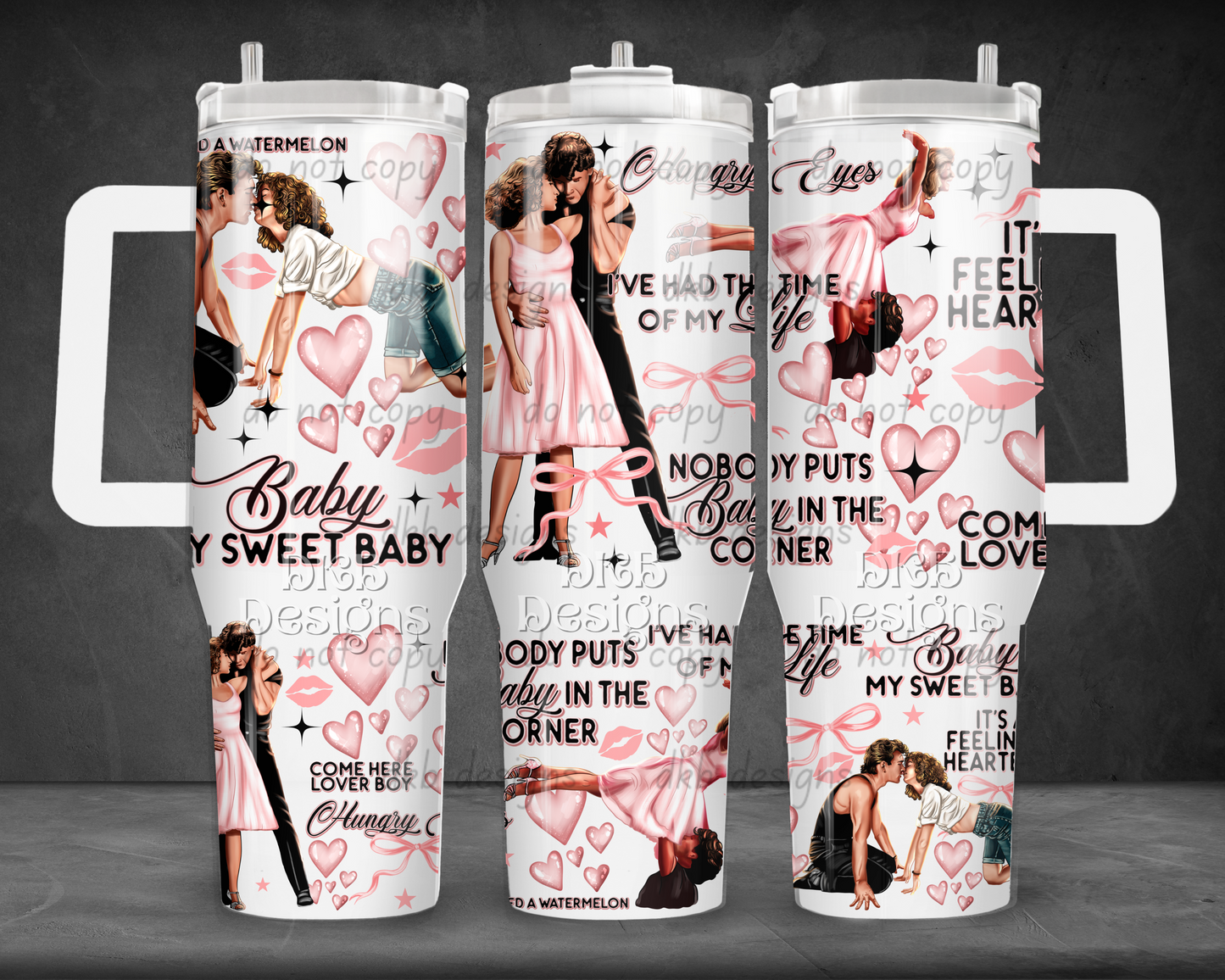 Baby & Johnny 40oz Tumbler UV DTF