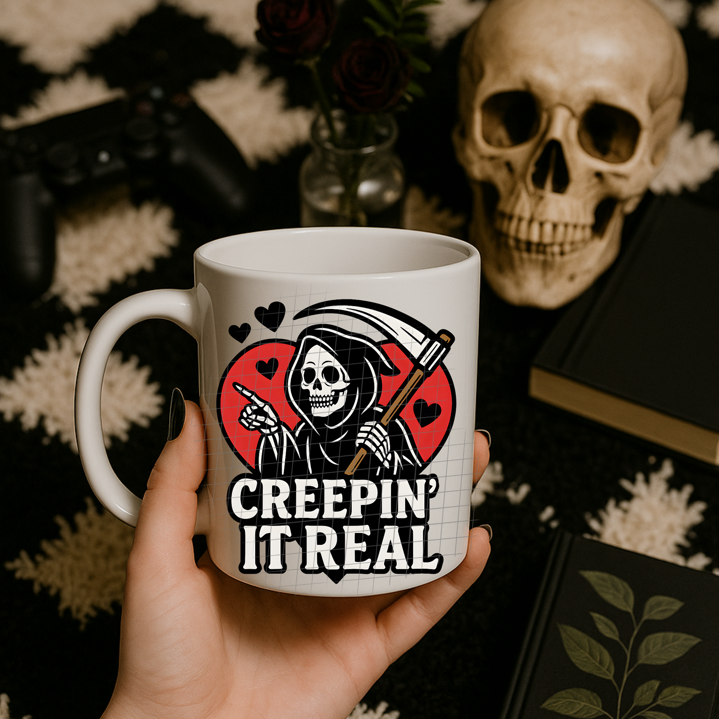 Creepin it real UV DTF