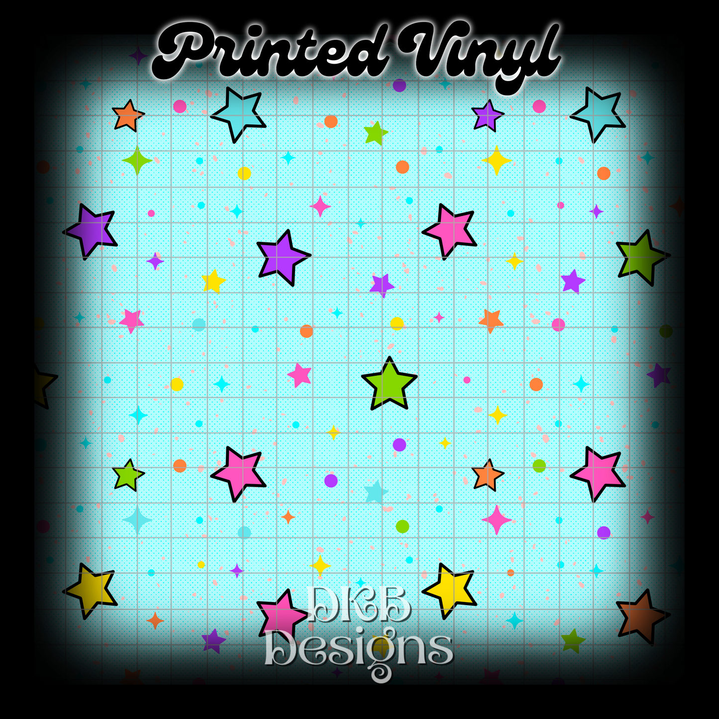 Stars Printed Vinyl
