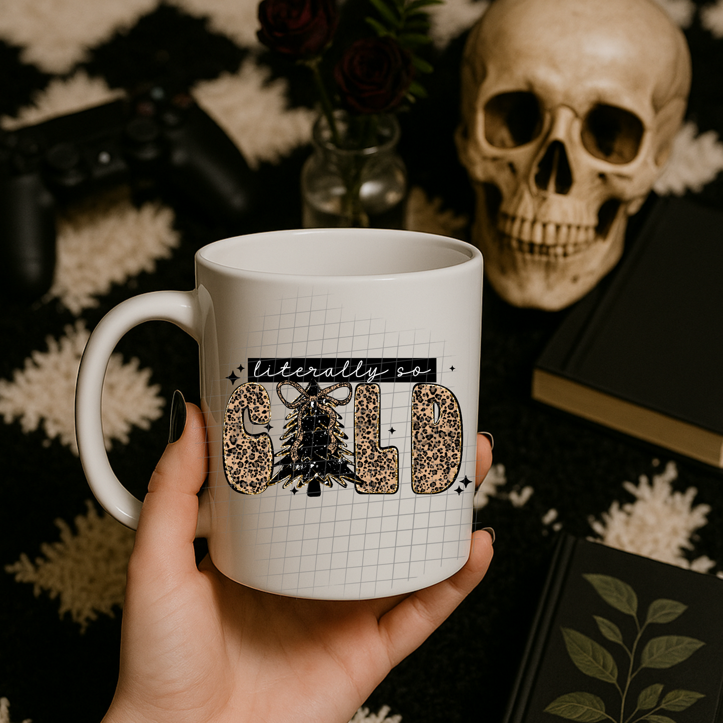 Literally so cold leopard UV DTF