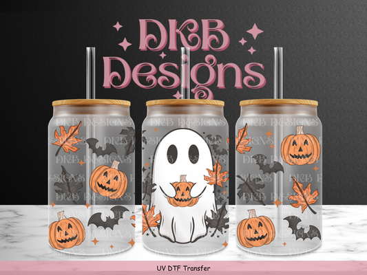 Halloween in march 16oz glass can UV DTF