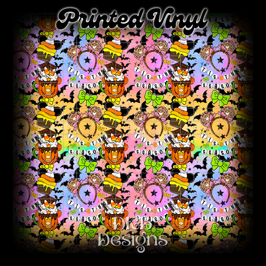 Tis the season Halloween Printed Vinyl