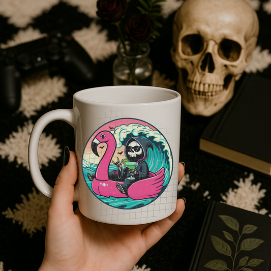 Flamingo Grim UV DTF