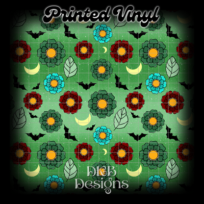 Medusa florals Printed Vinyl