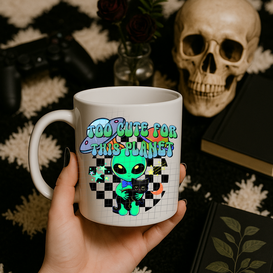 Too cute blue  UV DTF