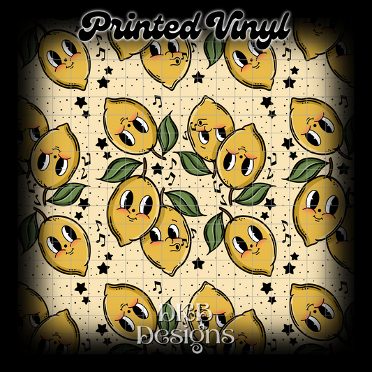 Lemon Printed Vinyl