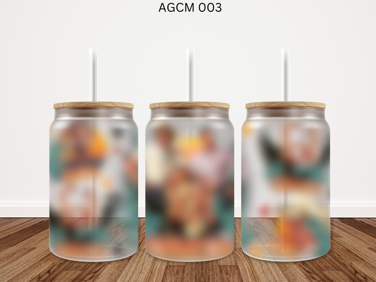 003 AGCM 16oz glass can UV DTF