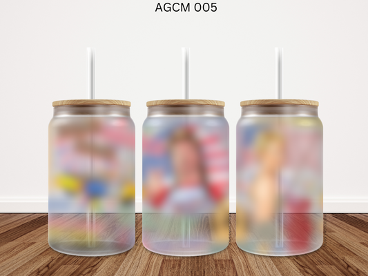 005 AGCM 16oz glass can UV DTF