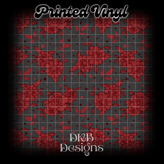 Late night reader Printed Vinyl