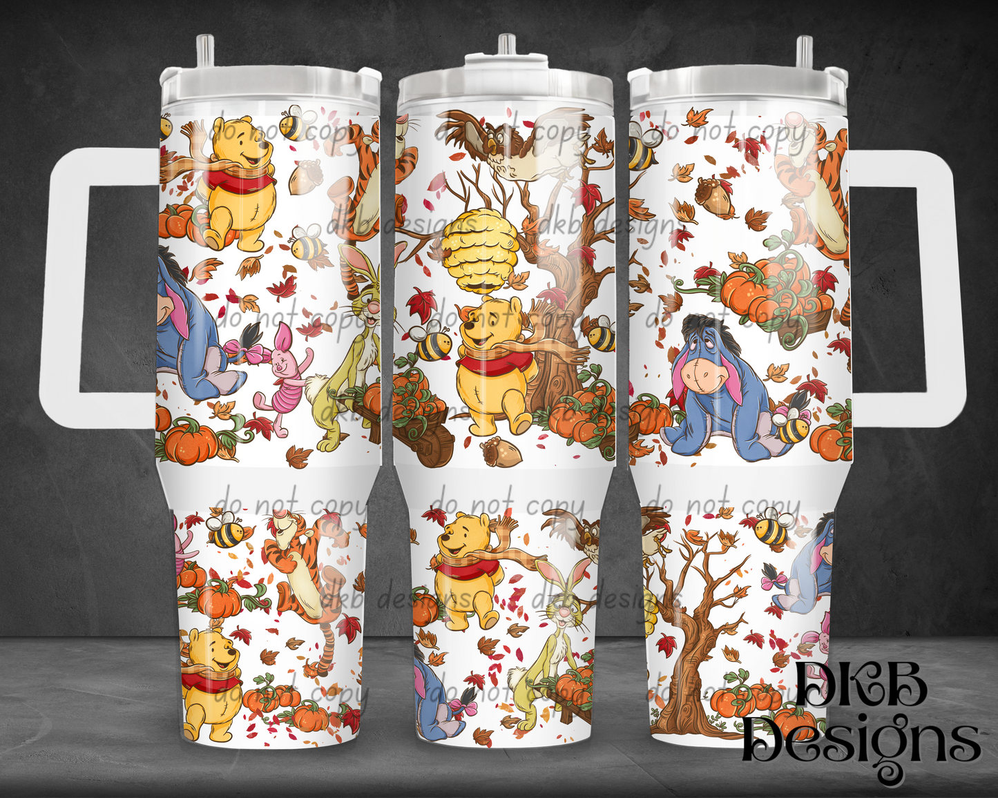 Bear 40oz Tumbler UV DTF