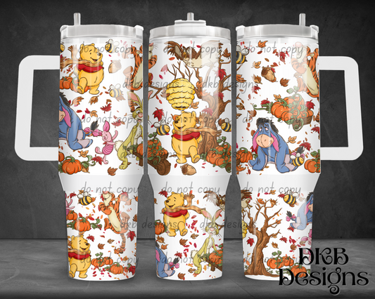 Bear 40oz Tumbler UV DTF