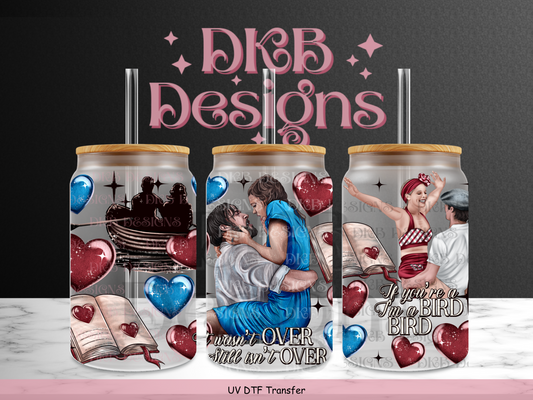 Notebook 16oz glass can UV DTF