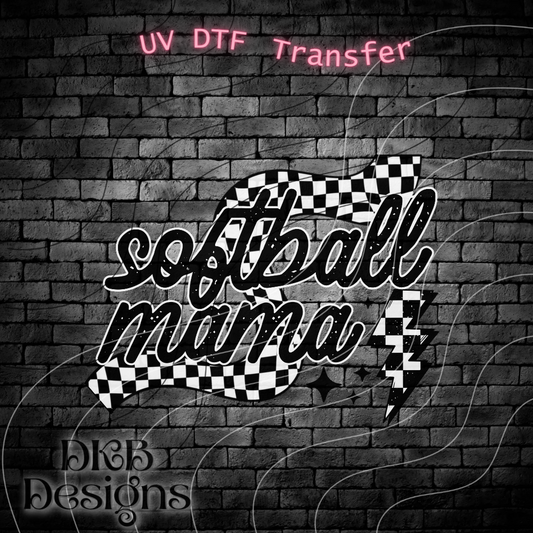 Softball mama UV DTF