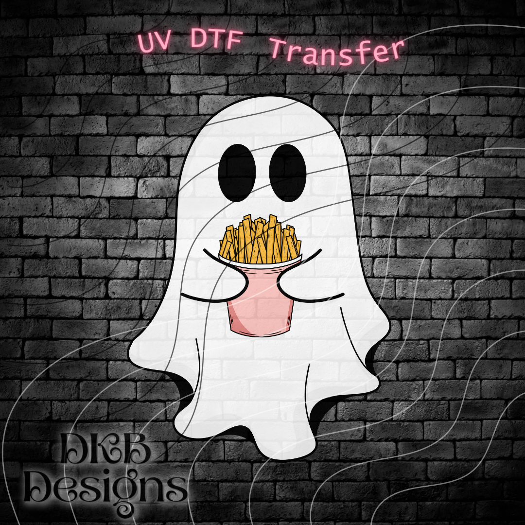 Ghost with fries UV DTF