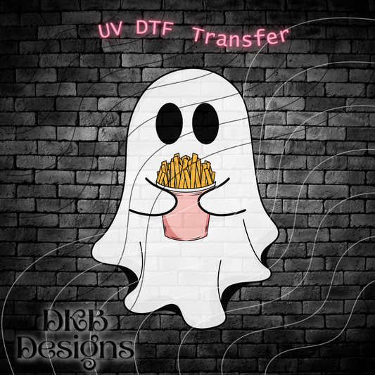 Ghost with fries UV DTF