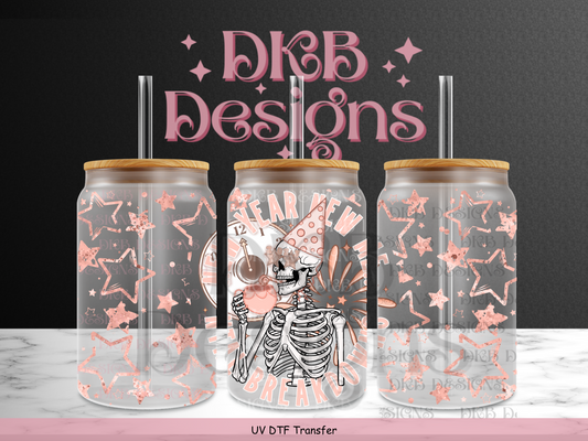 New mental breakdown 16oz glass can UV DTF