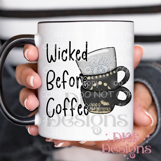 Wicked before coffee mug