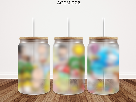 006 AGCM 16oz glass can UV DTF