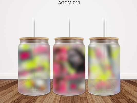 011 AGCM 16oz glass can UV DTF