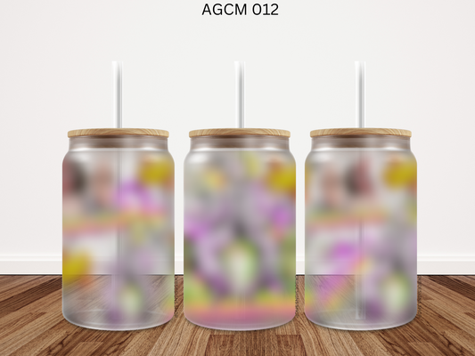 012 AGCM 16oz glass can UV DTF