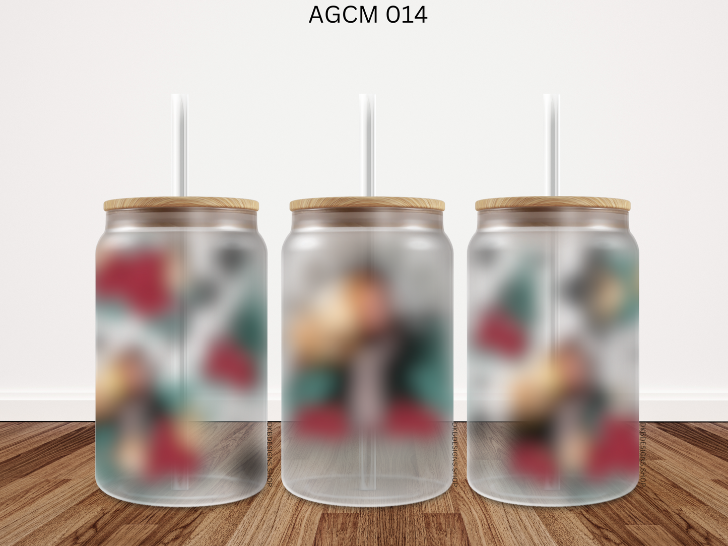 014 AGCM 16oz glass can UV DTF