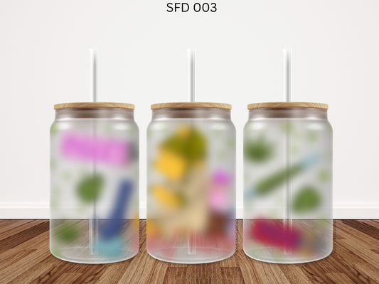 003 SFD 16oz glass can UV DTF