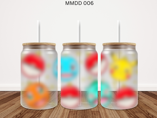 006 MMDD 16oz glass can UV DTF