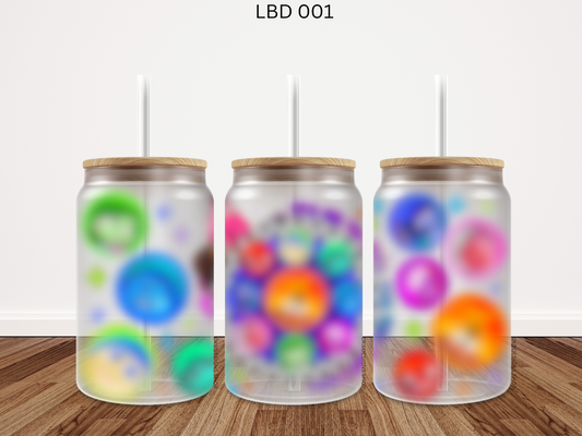 001 LBD 16oz glass can UV DTF