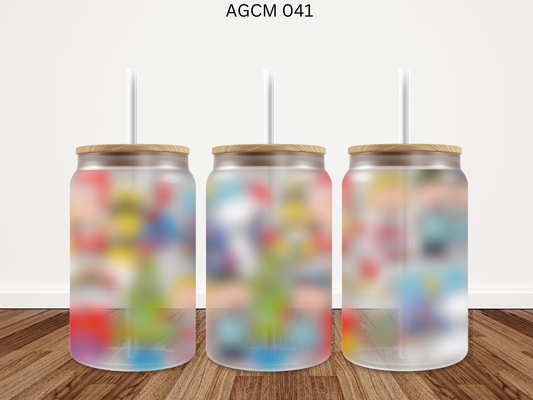 041 AGCM 16oz glass can UV DTF