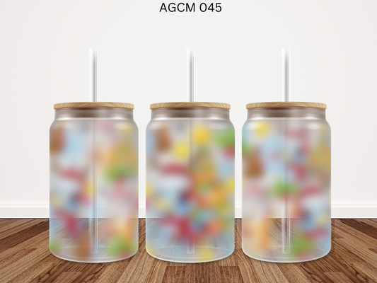 045 AGCM 16oz glass can UV DTF