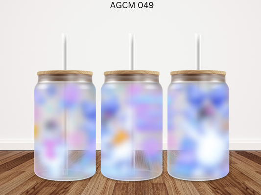 049 AGCM 16oz glass can UV DTF