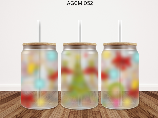 052 AGCM 16oz glass can UV DTF