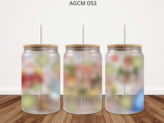 053 AGCM 16oz glass can UV DTF