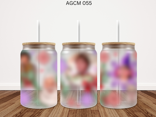 055 AGCM 16oz glass can UV DTF