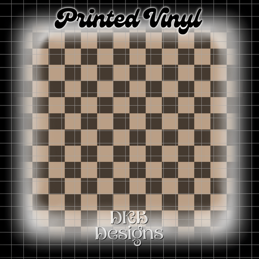 Checkered Printed Vinyl