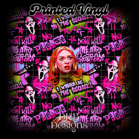 Please Mr GF black Printed Vinyl