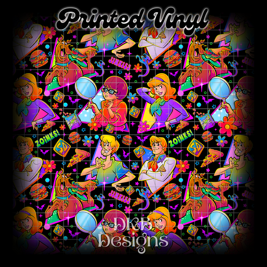 Zoinks characters Printed Vinyl