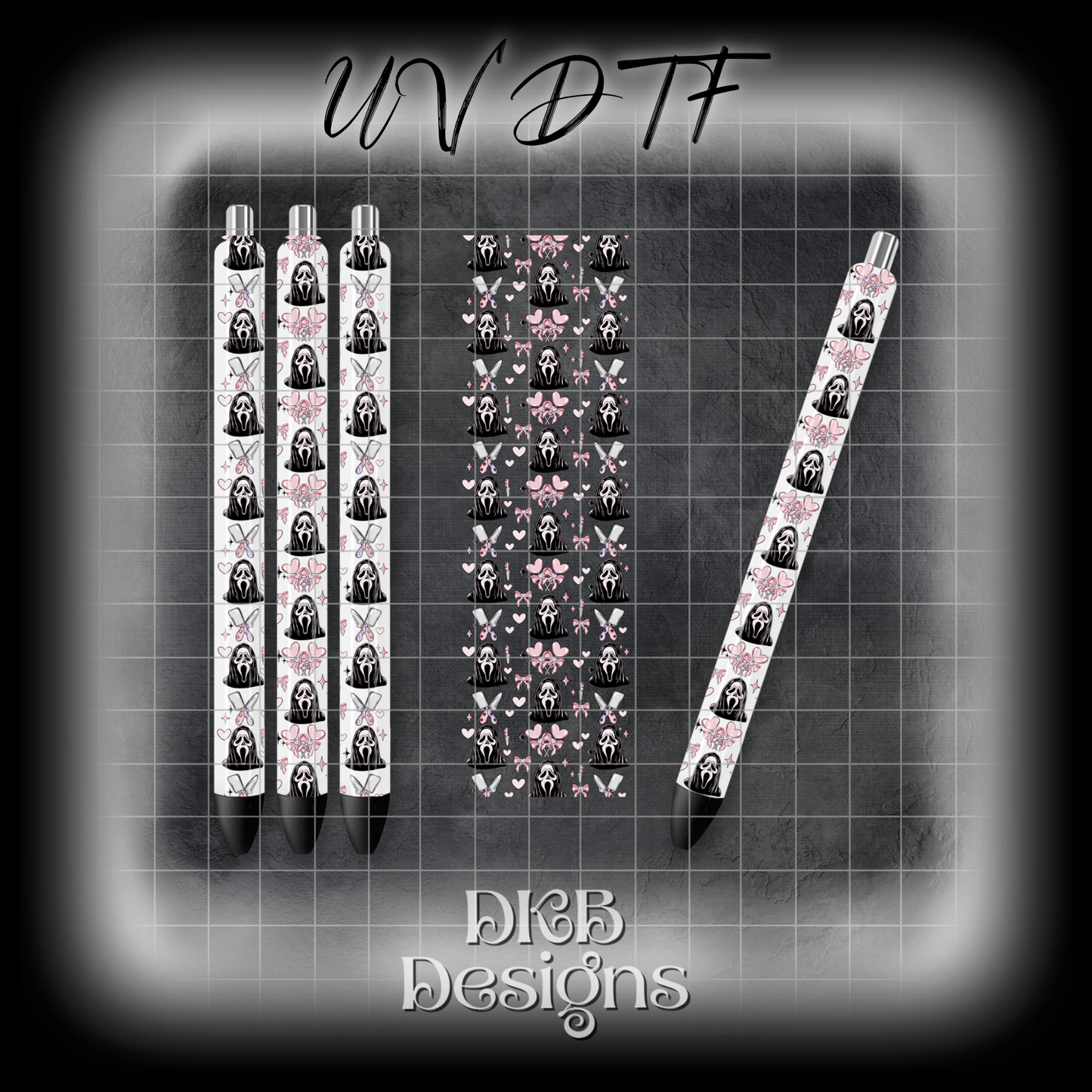 Horror valentine UV DTF