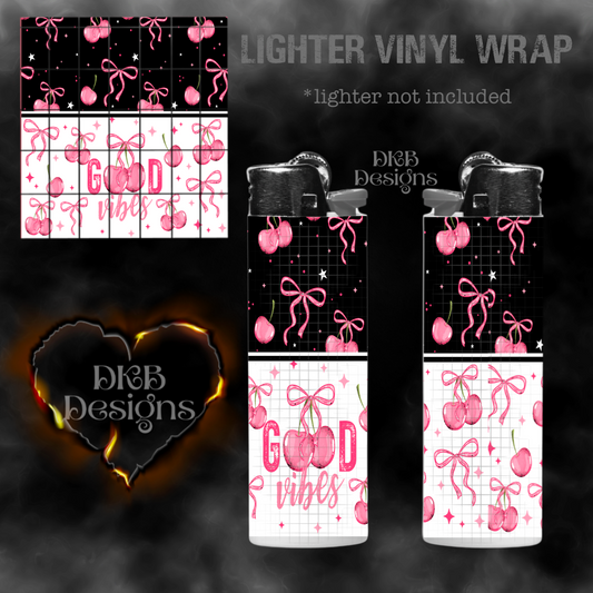Good vibes lighter vinyl wrap
