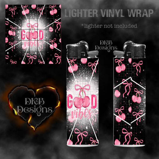 Good vibes lighter vinyl wrap