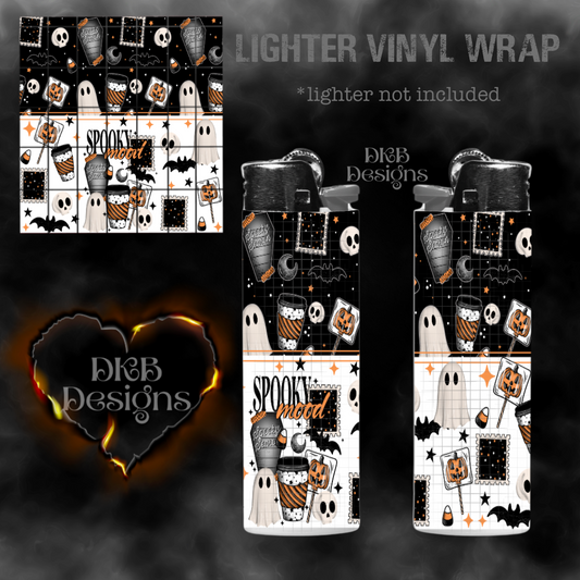 Spooky mood lighter vinyl wrap