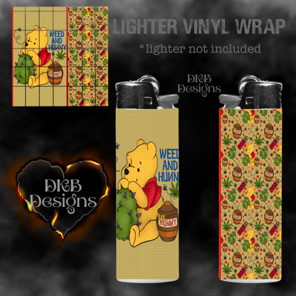 Weed & hunny lighter vinyl wrap