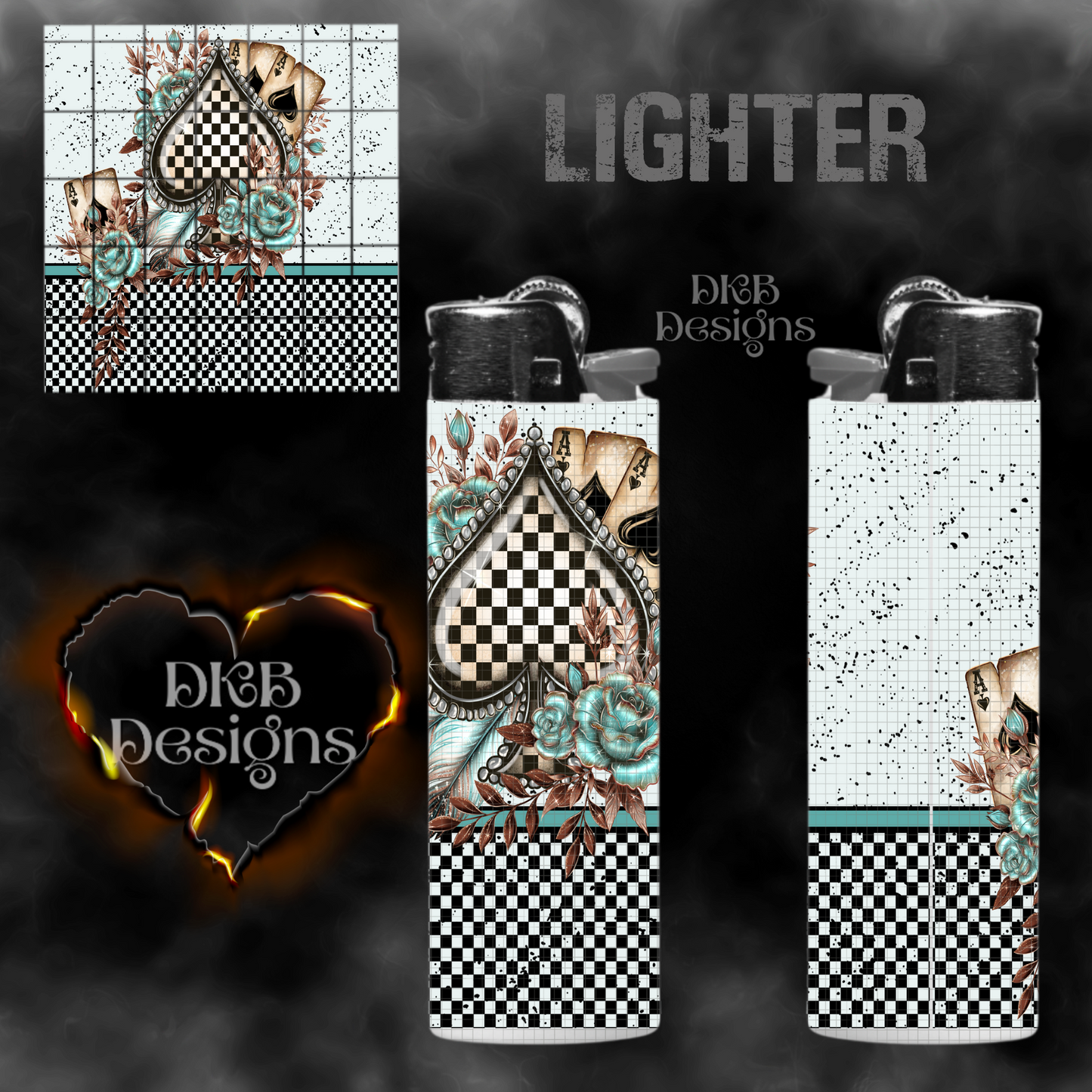 Checker spade Lighter