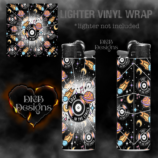 Lost in the lyrics lighter vinyl wrap