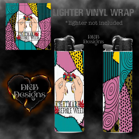 Nightmare before weed lighter vinyl wrap