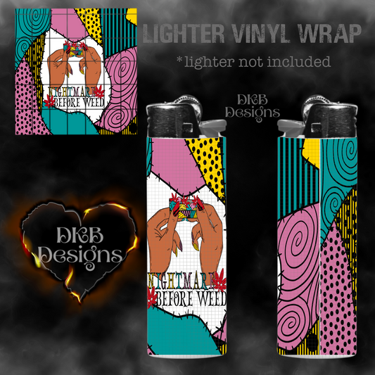 Nightmare before weed lighter vinyl wrap