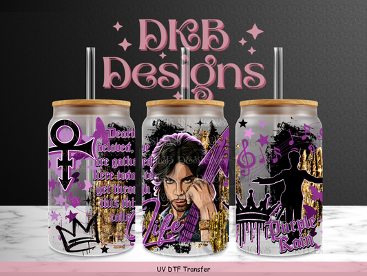 Dearly beloved 16oz glass can UV DTF